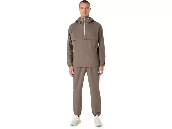 DOUBLE WEAVE RELAXED PULL OVER JACKET