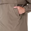 DOUBLE WEAVE RELAXED PULL OVER JACKET