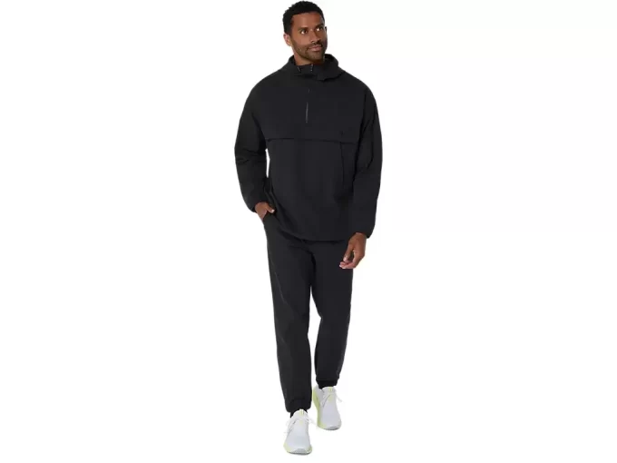 DOUBLE WEAVE RELAXED PULL OVER JACKET