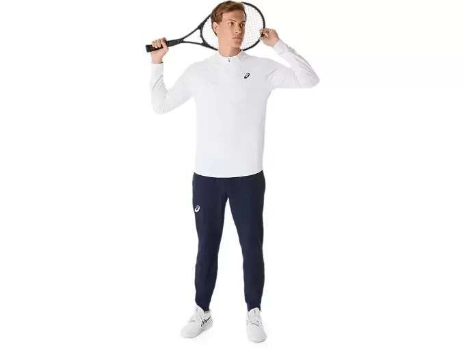 MATCH LONG SLEEVE 1/2 ZIP TOP