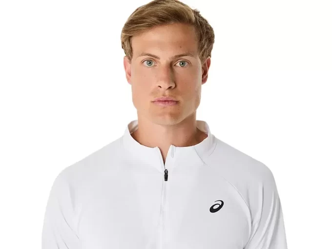 MATCH LONG SLEEVE 1/2 ZIP TOP