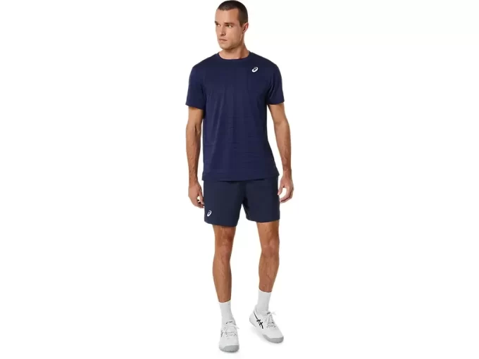 MEN’S COURT STRIPE SHORT SLEEVE TOP