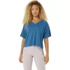 NAGINO FLEX HEATHER SHORT SLEEVE TOP