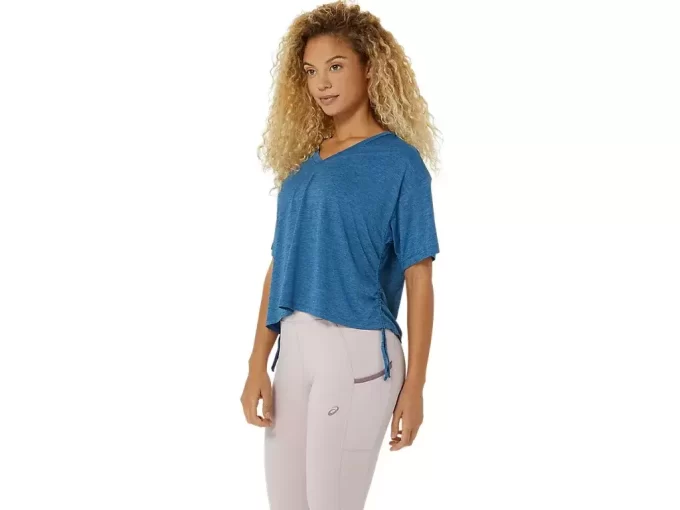NAGINO FLEX HEATHER SHORT SLEEVE TOP