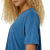 NAGINO FLEX HEATHER SHORT SLEEVE TOP