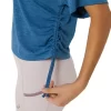 NAGINO FLEX HEATHER SHORT SLEEVE TOP