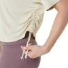 NAGINO FLEX HEATHER SHORT SLEEVE TOP