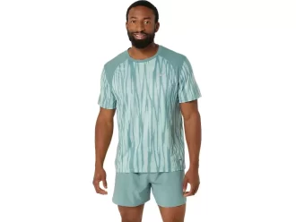ROAD ALL OVER PRINT SHORT SLEEVE TOP