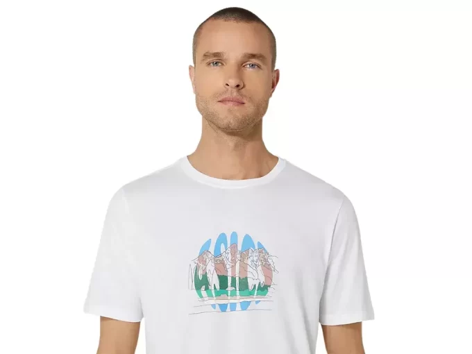 UNISEX ASICS CELEBRATE OUR HOME SHORT SLEEVE TEE