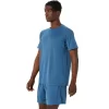 VENTED KNIT SHORT SLEEVE TOP
