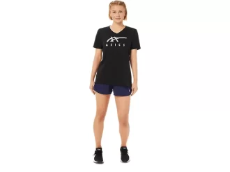 WOMEN’S ASICS STRIPES V-NECK