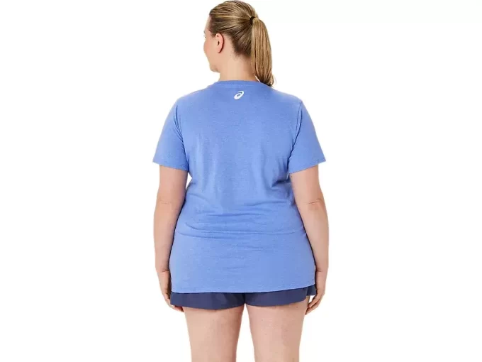 WOMEN’S ASICS STRIPES V-NECK