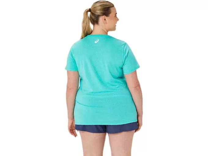 WOMEN’S ASICS STRIPES V-NECK
