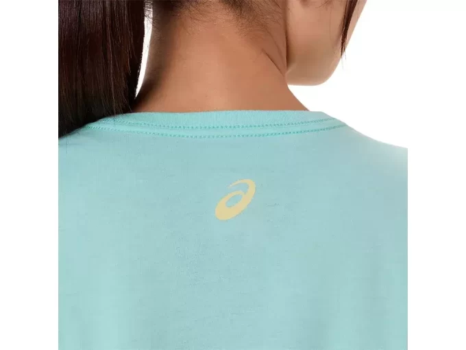 WOMEN’S ASICS STRIPES V-NECK