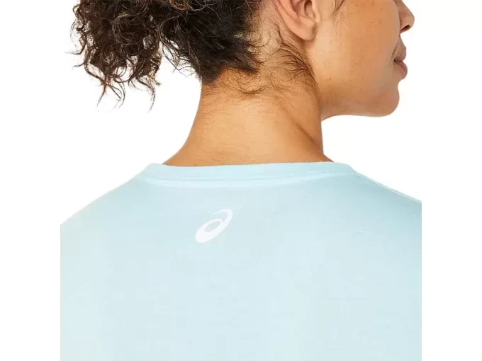 WOMEN’S ASICS STRIPES V-NECK