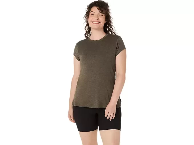 WOMEN’S HEATHER CREWNECK TOP