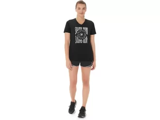 WOMEN’S SUNFLOWER SLOGAN V-NECK