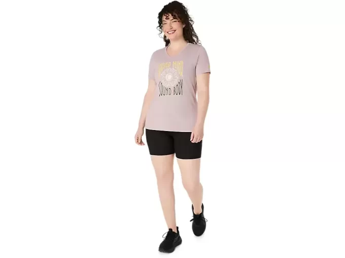 WOMEN’S SUNFLOWER SLOGAN V-NECK